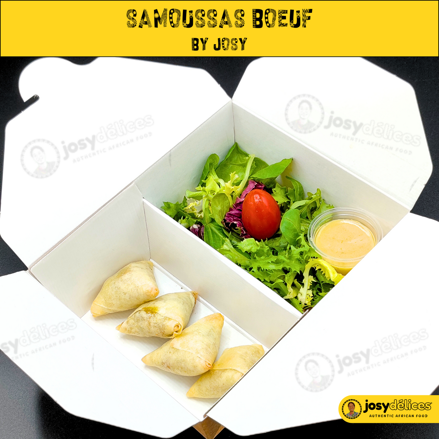 Samoussas Boeuf et sa P'tite salade