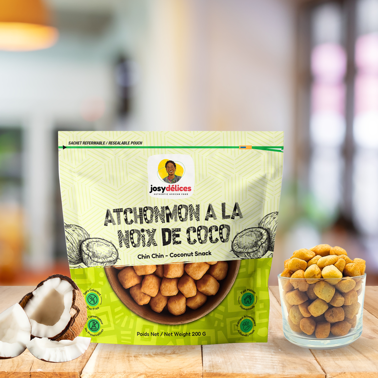 Atchonmon Coco by Josy – Atchonmon / Chin Chin Africain au Coco (200 g)
