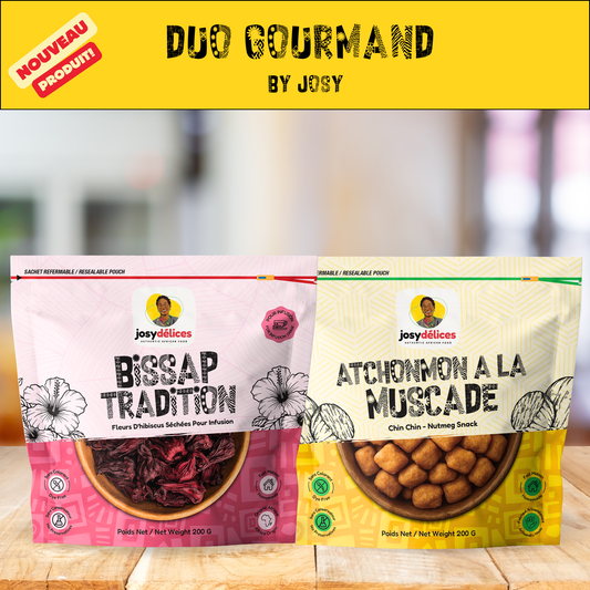 Duo Gourmand  by Josy (1 Bissap + 1 Atchonmon)– Le Goûter à l’Africaine