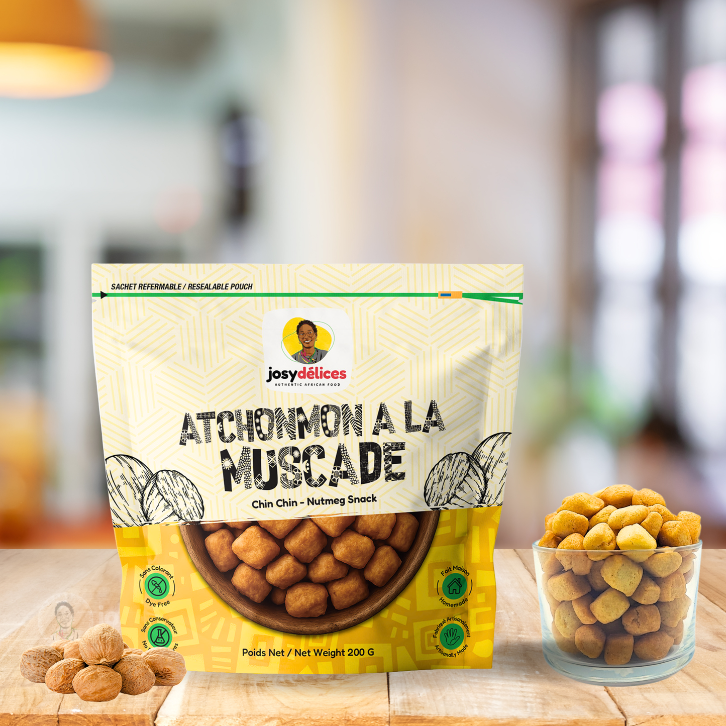 Atchonmon Muscade by Josy – Atchonmon / Chin Chin Africain à la Noix de Muscade (200 g)