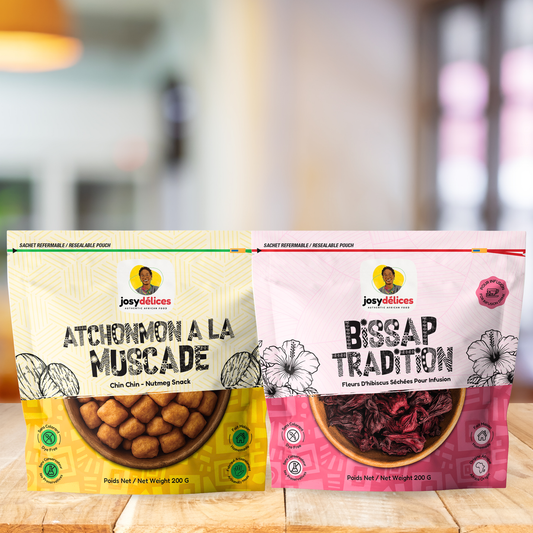 Duo Gourmand  by Josy (1 Bissap + 1 Atchonmon)– Le Goûter à l’Africaine