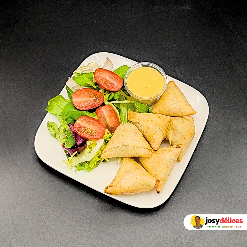 Samoussas Veggie et sa P'tite salade
