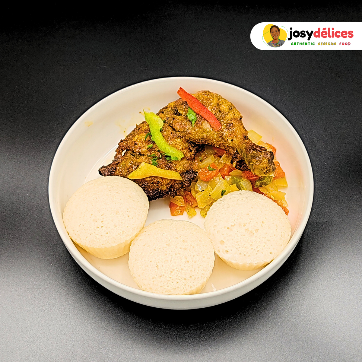Cuisse de Poulet Braisée & Poêlée de Légumes by Josy