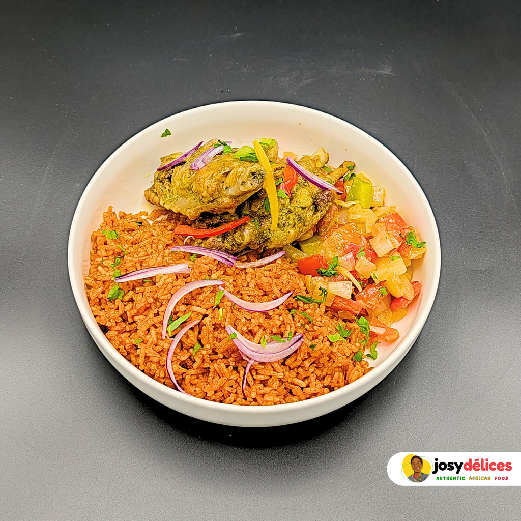 Riz Jollof X Ailerons de Dinde Braisés by Josy