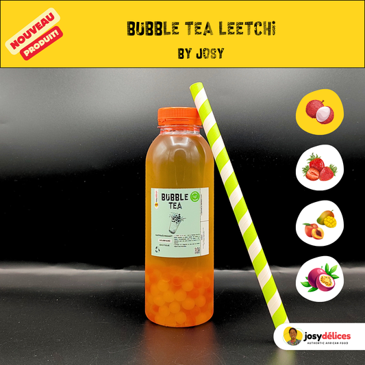 Bubble Tea Litchi  by Josy – Boisson fruitée & rafraîchissante-500 ML
